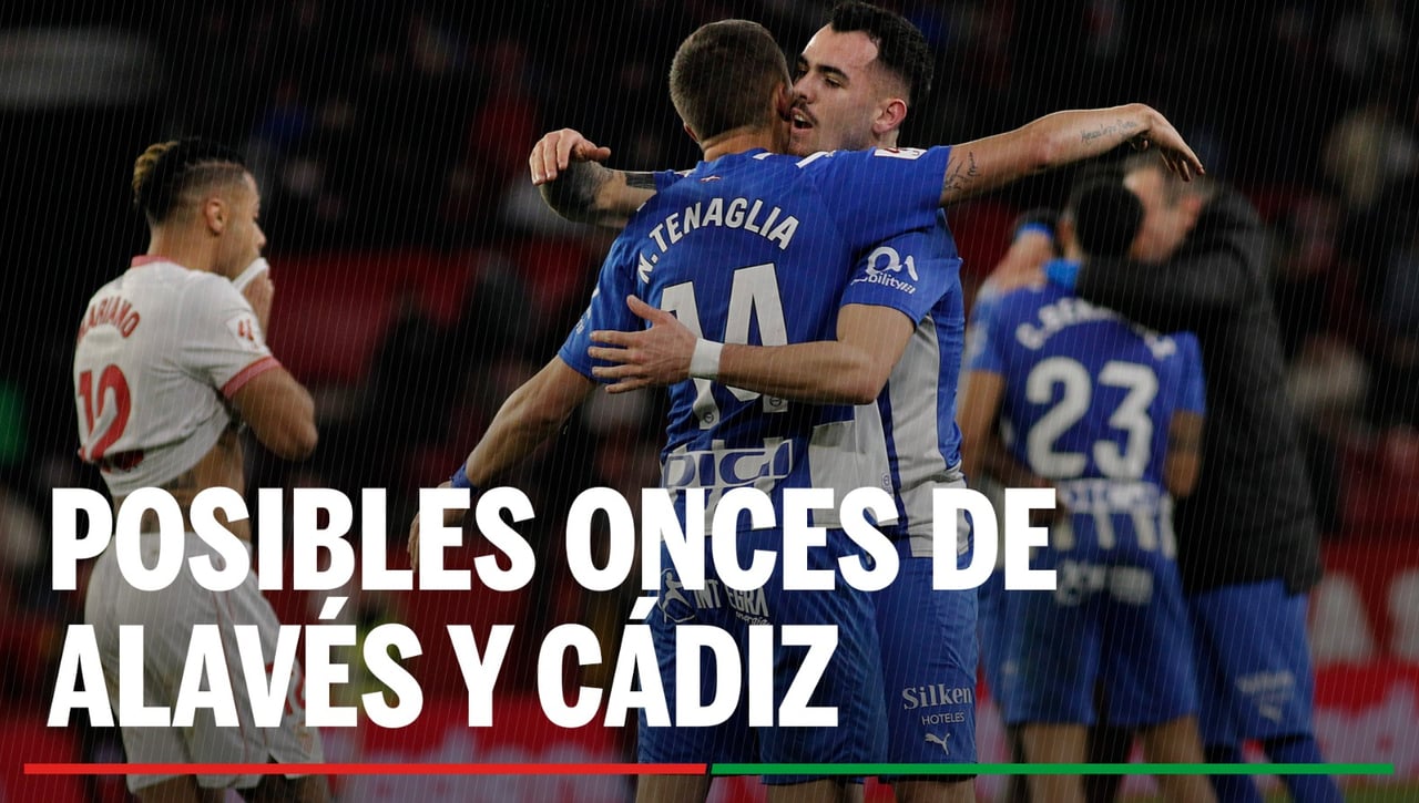 Alineaciones Alavés - Cádiz: Alineaciones posibles de Alavés y Cádiz en el partido de hoy de LaLiga EA Sports
