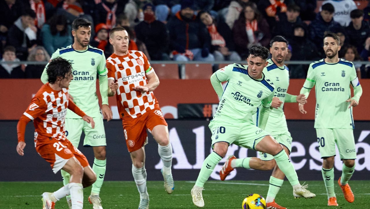 Girona 2-1 Las Palmas: Abel Ruíz y Asprilla devuelven al conjunto gironí a la senda de la victoria