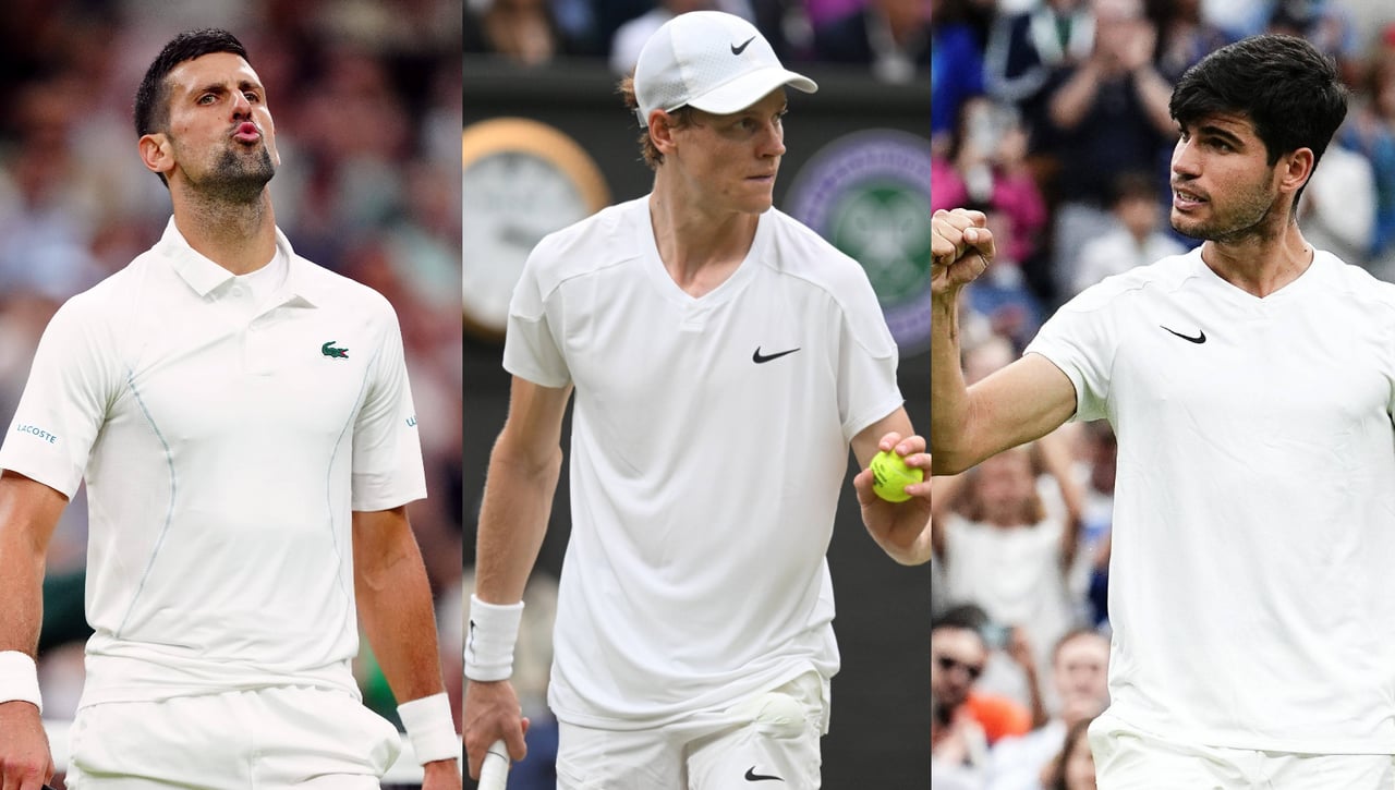 Así está en Wimbledon la lucha por el número 1 entre Sinner, Djokovic y Alcaraz