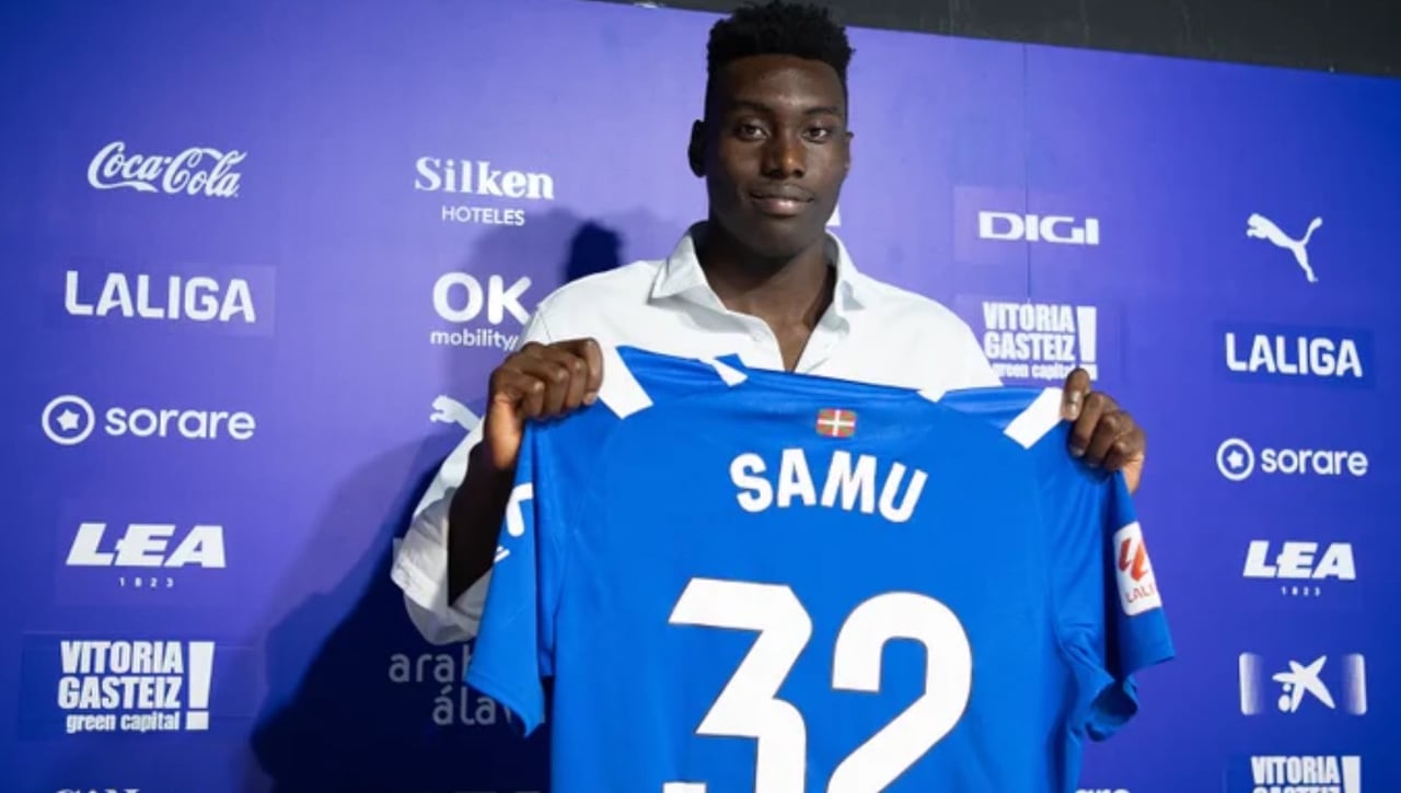 Samu Omorodion promete goles para ser el Eto'o del Alavés