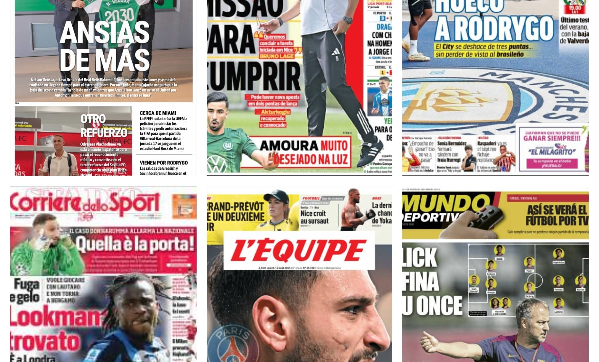 La salida de Rodrygo al City, el partido de LaLiga en Miami, la salida de Montse Tomé... así vienen las portadas de hoy