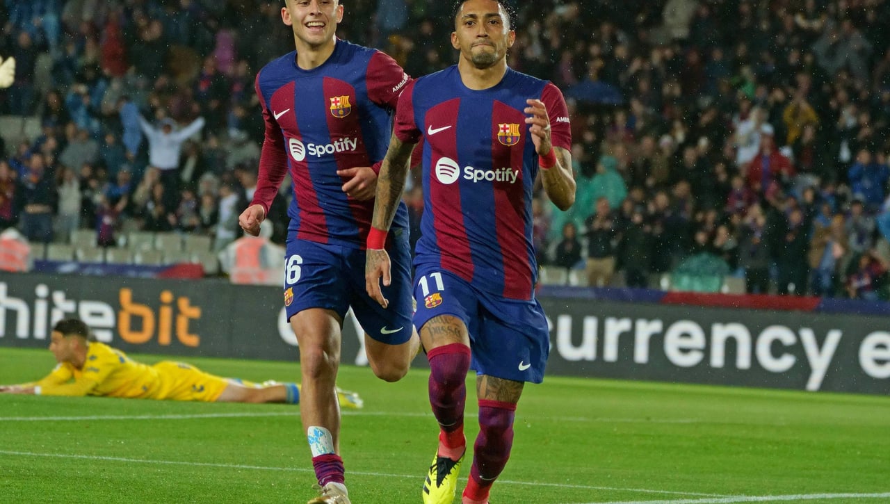 El 'palo' de Raphinha a los árbitros del Barça-Las Palmas 