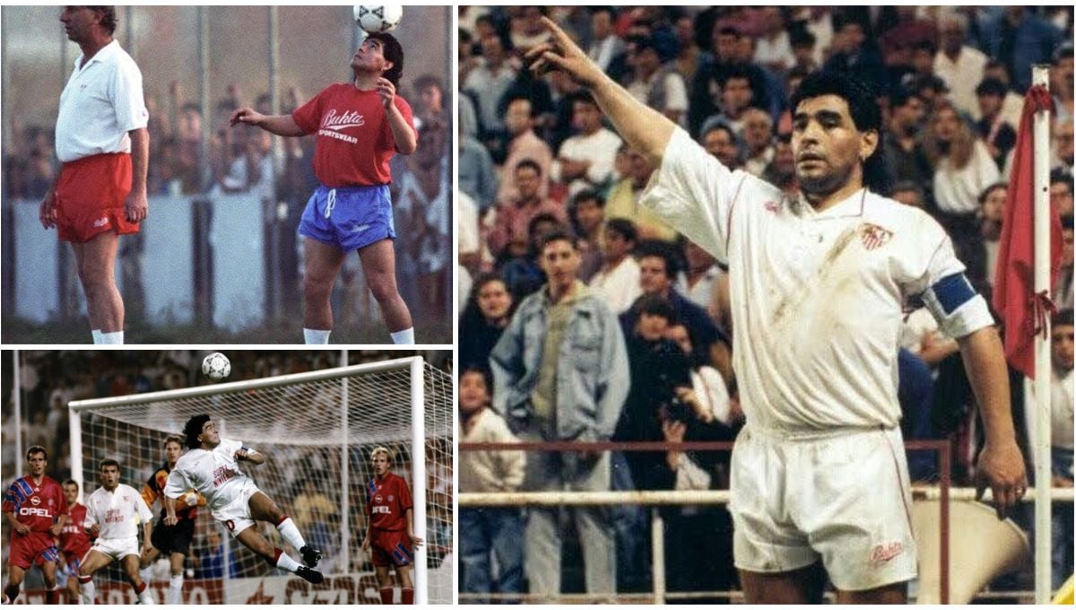 30 fotos para el 30 aniversario del fichaje de Maradona por el Sevilla FC