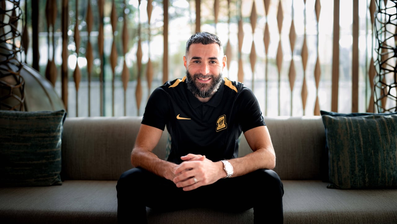 Benzema destaca la evolución del fútbol en Arabia: “Un equipo europeo no nos metería cinco goles”