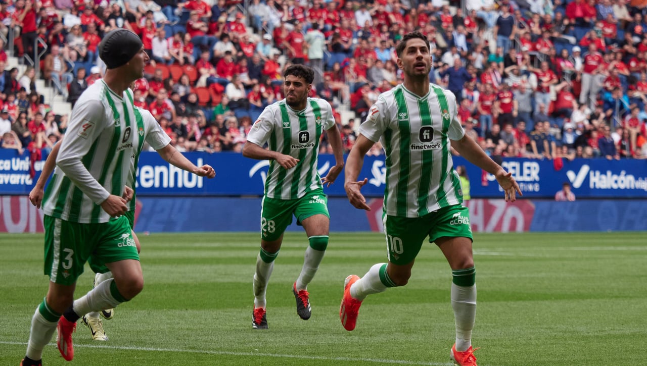 Osasuna 0-2 Betis: Derrama sangre por Europa