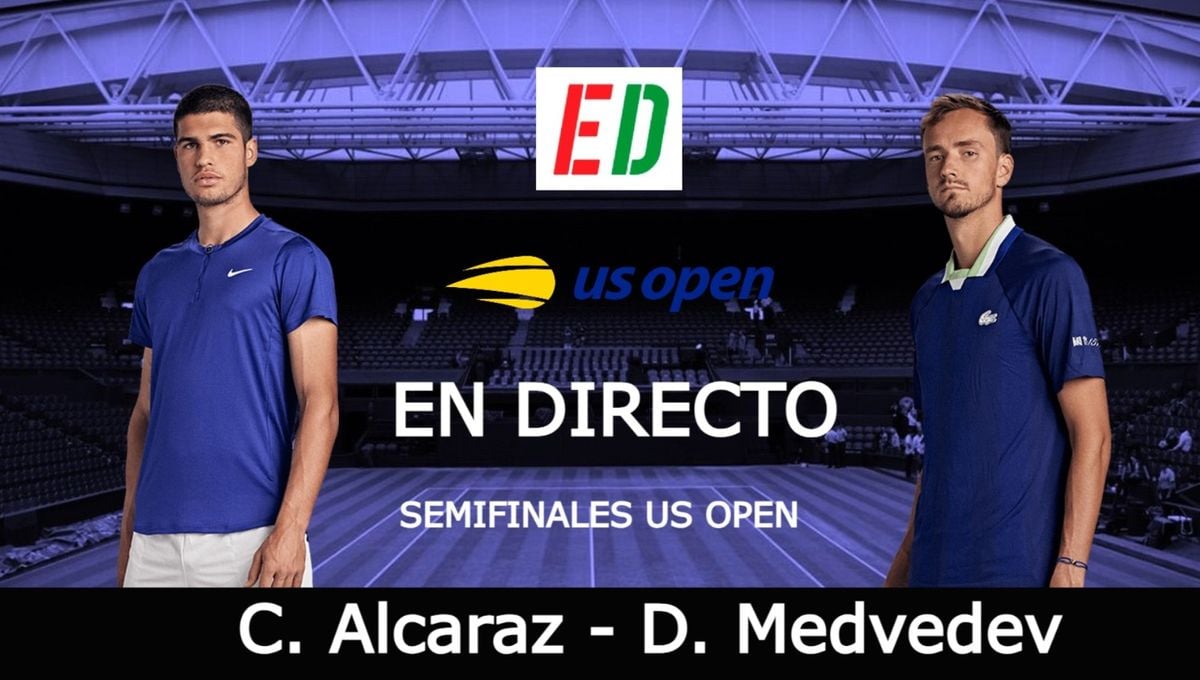 Alcaraz - Medvedev, resultado de la semifinal - Medvedev jugará la final del US Open 2023