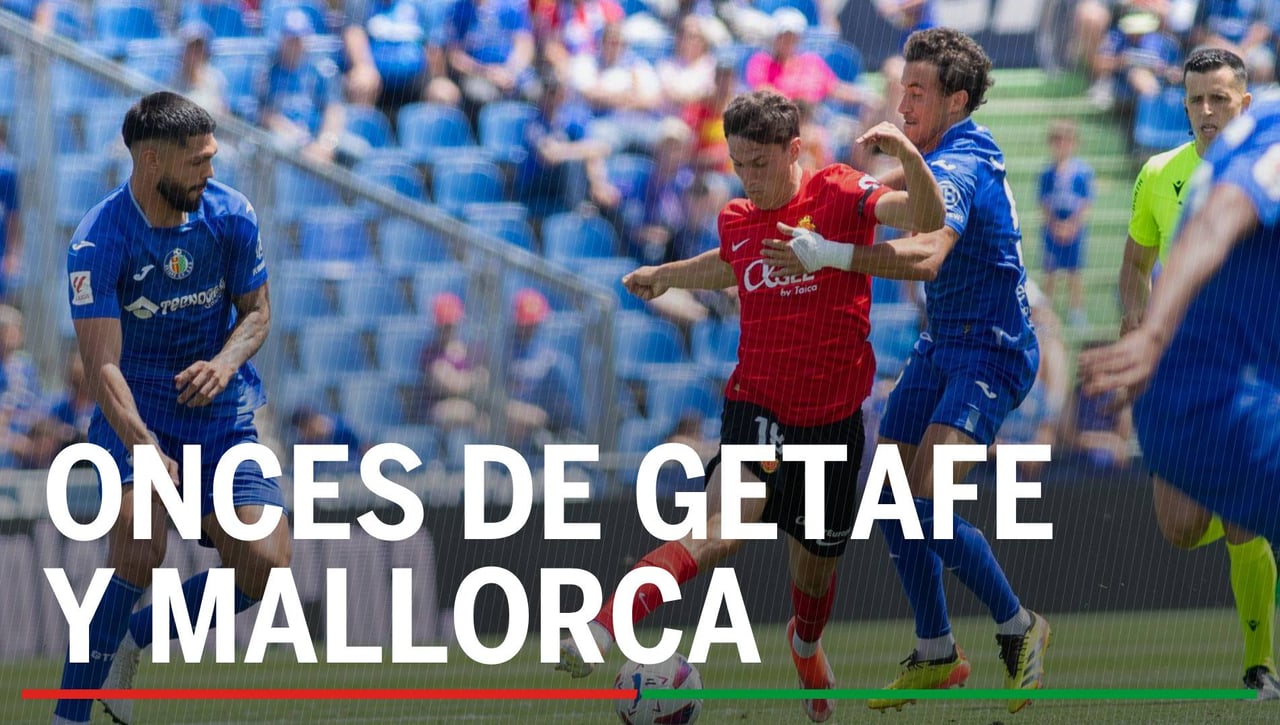 Alineaciones Getafe - Mallorca: Alineación de Getafe y Mallorca en el partido de hoy de la La Liga EA Sports