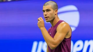 Carlos Alcaraz y Maria Sharapova, pillados durante el US Open