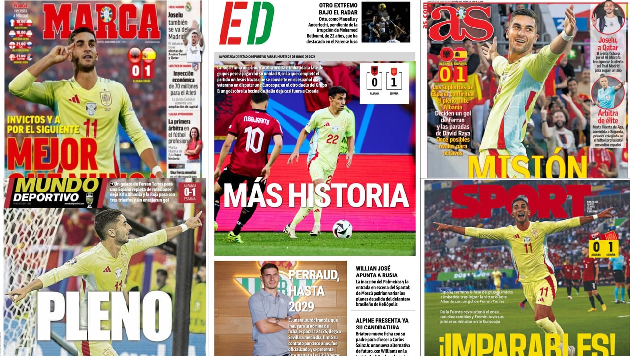 España copa las portadas: 'Más historia', 'Pleno', 'Mejor que nunca'...