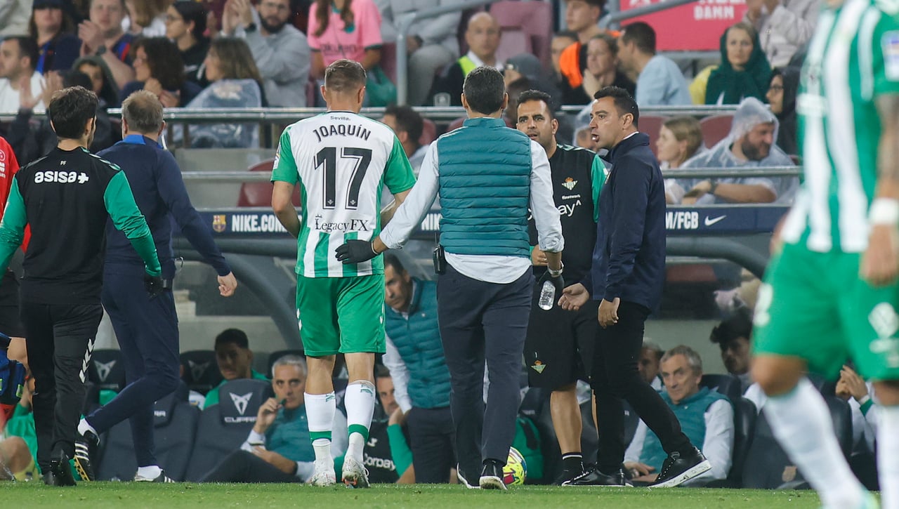 Preocupación en el Betis: el final de la temporada peligra para Joaquín y Luiz Felipe