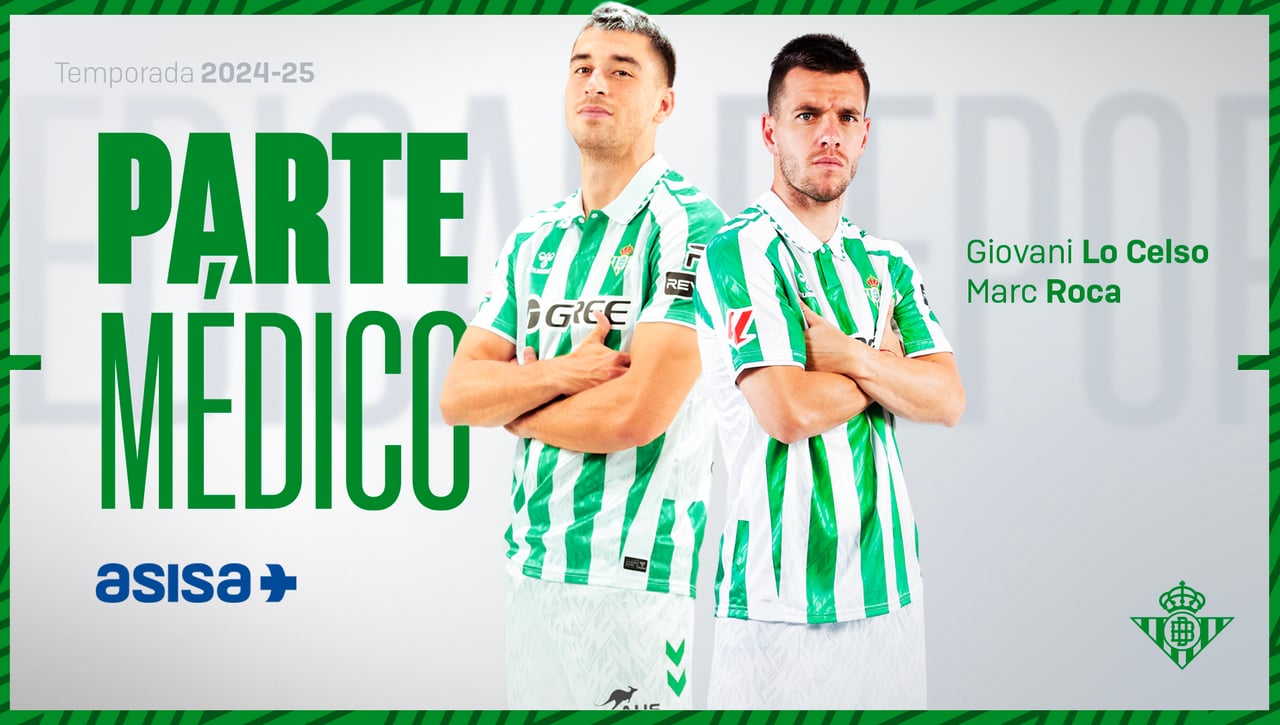 El parte médico del Betis confirma la gravedad de las lesiones de Marc Roca y Lo Celso