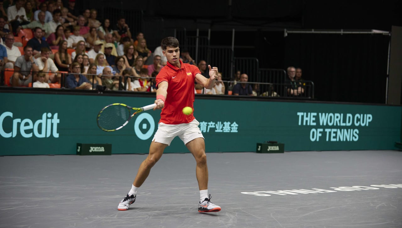 Carlos Alcaraz - Ugo Humbert | Resultado y resumen del España - Francia de Copa Davis 2024 en Valencia