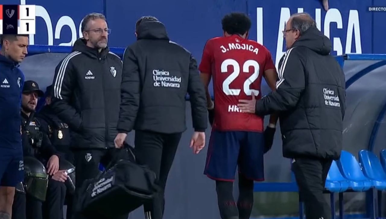 Saltan las alarmas en Osasuna con la grave lesión que sufre Mojica