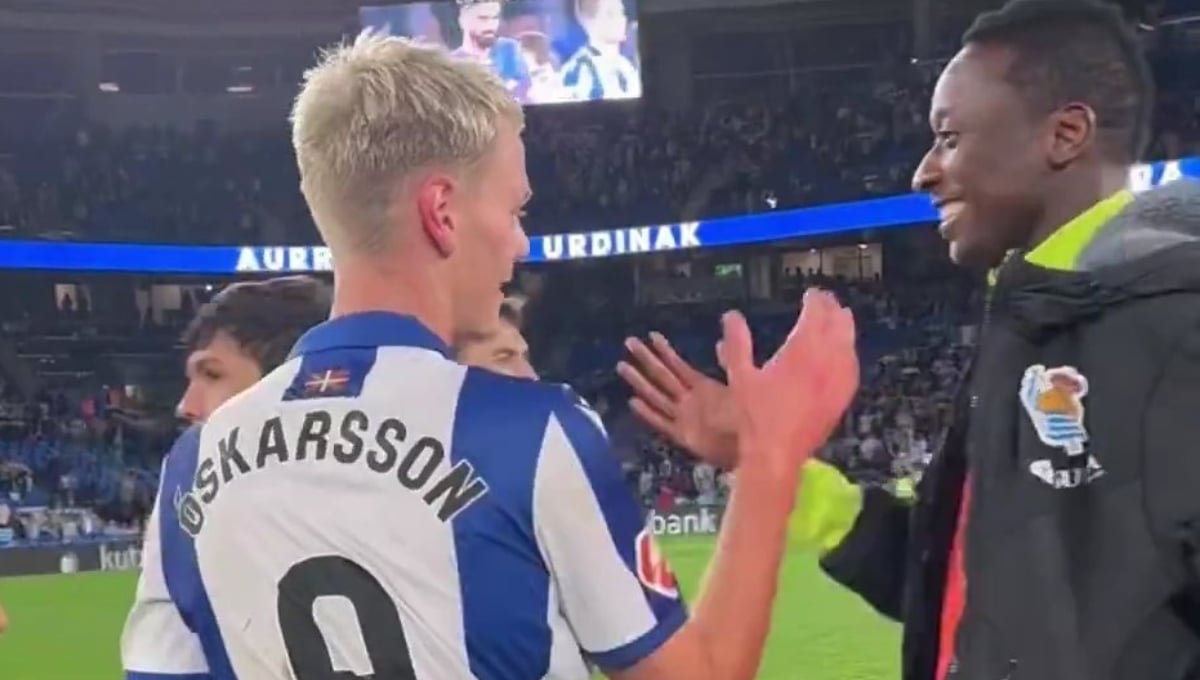 El detallazo de Sadiq con Óskarsson