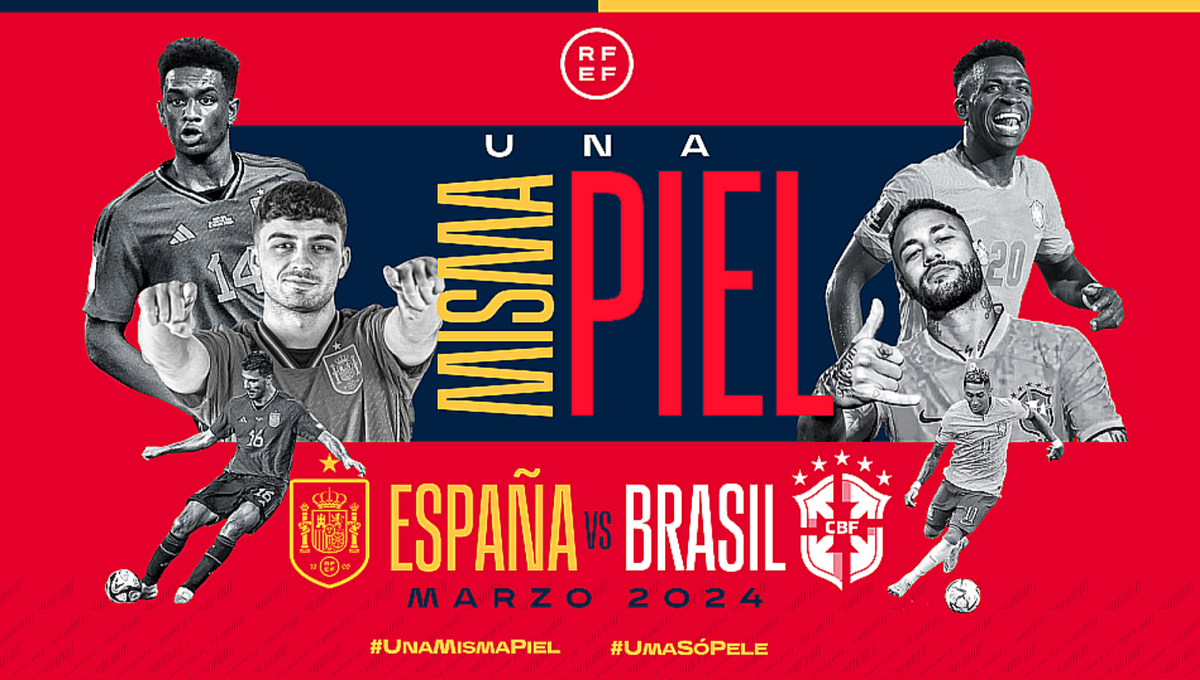 El amistoso entre España y Brasil ya tiene escenario