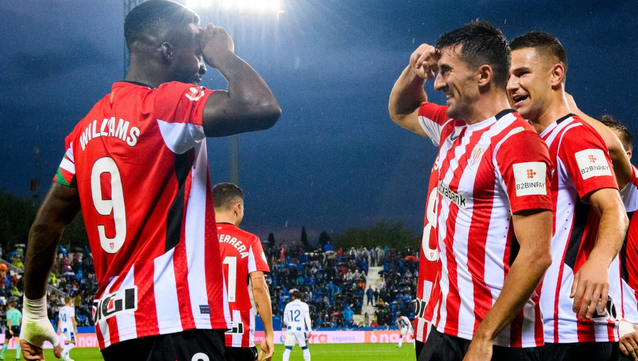 Leganés 0-2 Athletic Club: A lo bajini sobre el aguacero