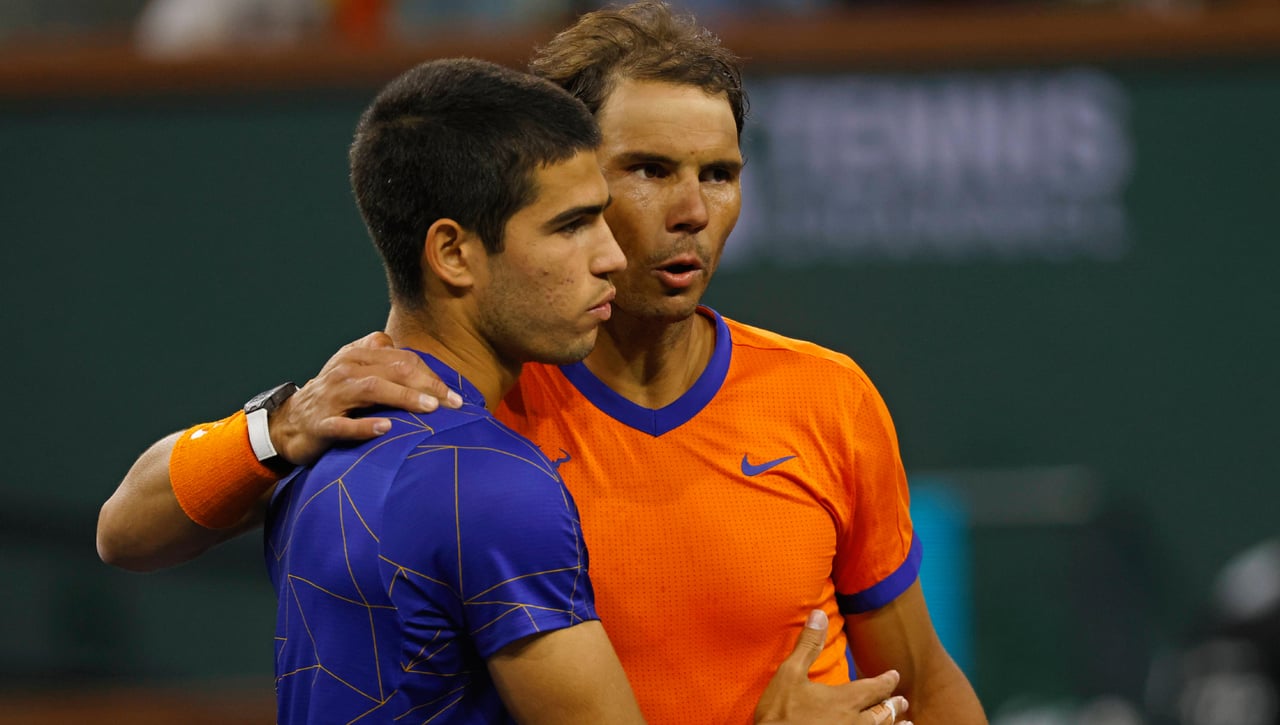 Rafa Nadal, crítico con Carlos Alcaraz