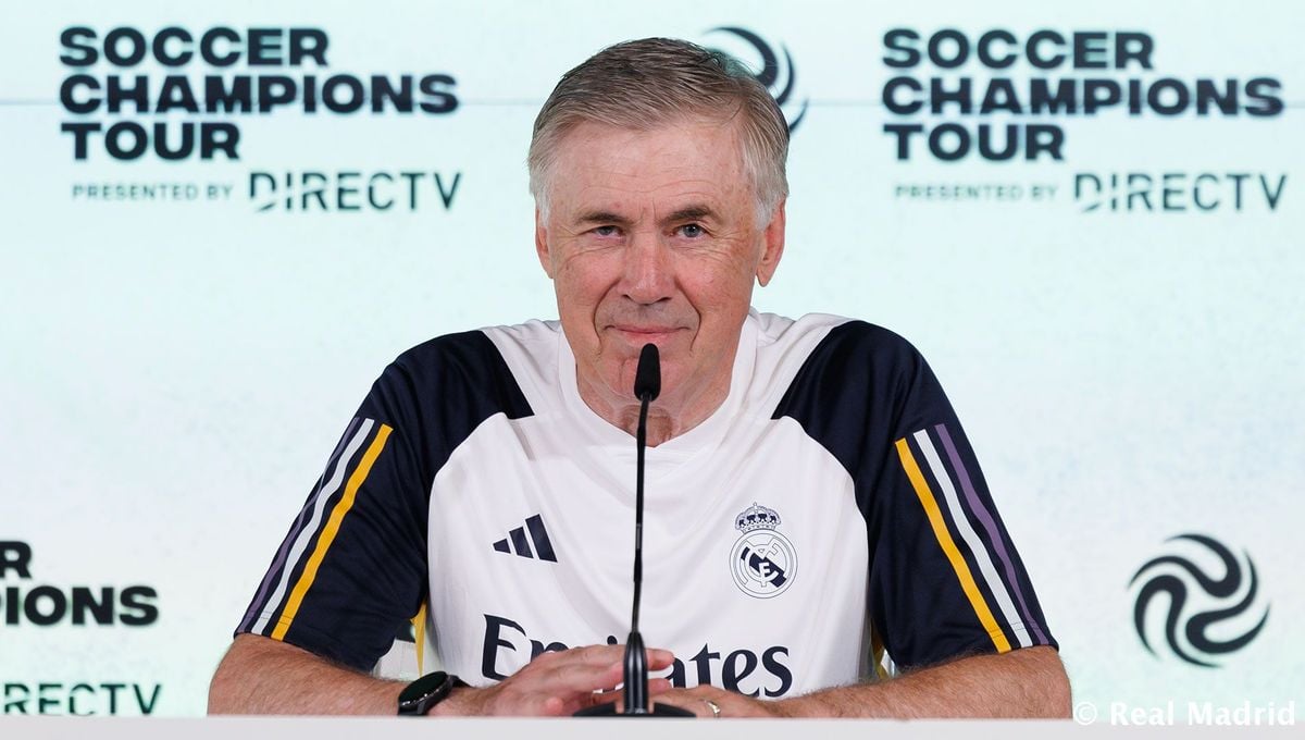 Ancelotti descarta "al cien por cien" la llegada de Mbappé al Real Madrid