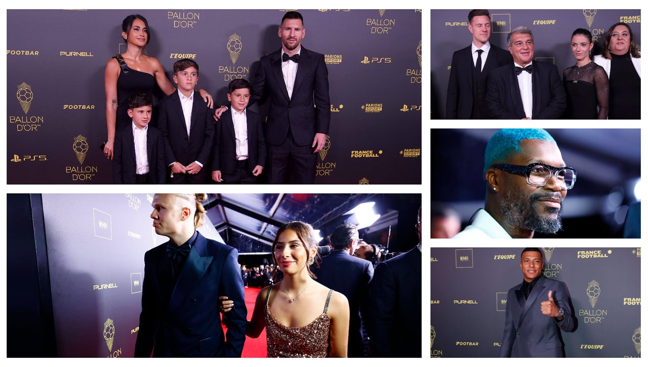 Las mejores imágenes de la alfombra roja del Balón de Oro