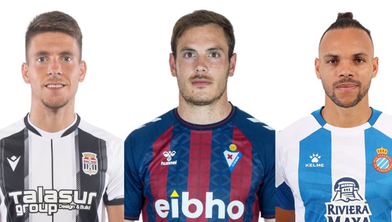 Los tres nominados a 'Jugador del mes' de LaLiga Hypermotion: Braithwaite, Fontán y Bautista