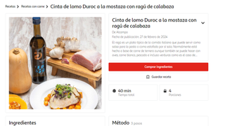 Seleccionar receta, elegir ingredientes recomendados y comprarlos: Alcampo mejora su experiencia online