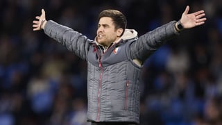 Alessio Lisci, contento con la victoria de Osasuna, se queja de Munuera Montero y es pesimista con la lesión de Boyomo: "No tiene buena pinta"