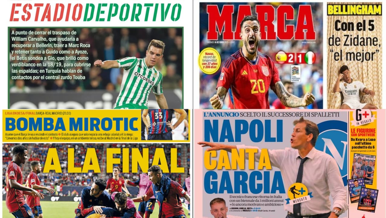 Lo Celso, Braulio Vázquez, Joselu, Mirotic... Los prótagonistas de las portadas