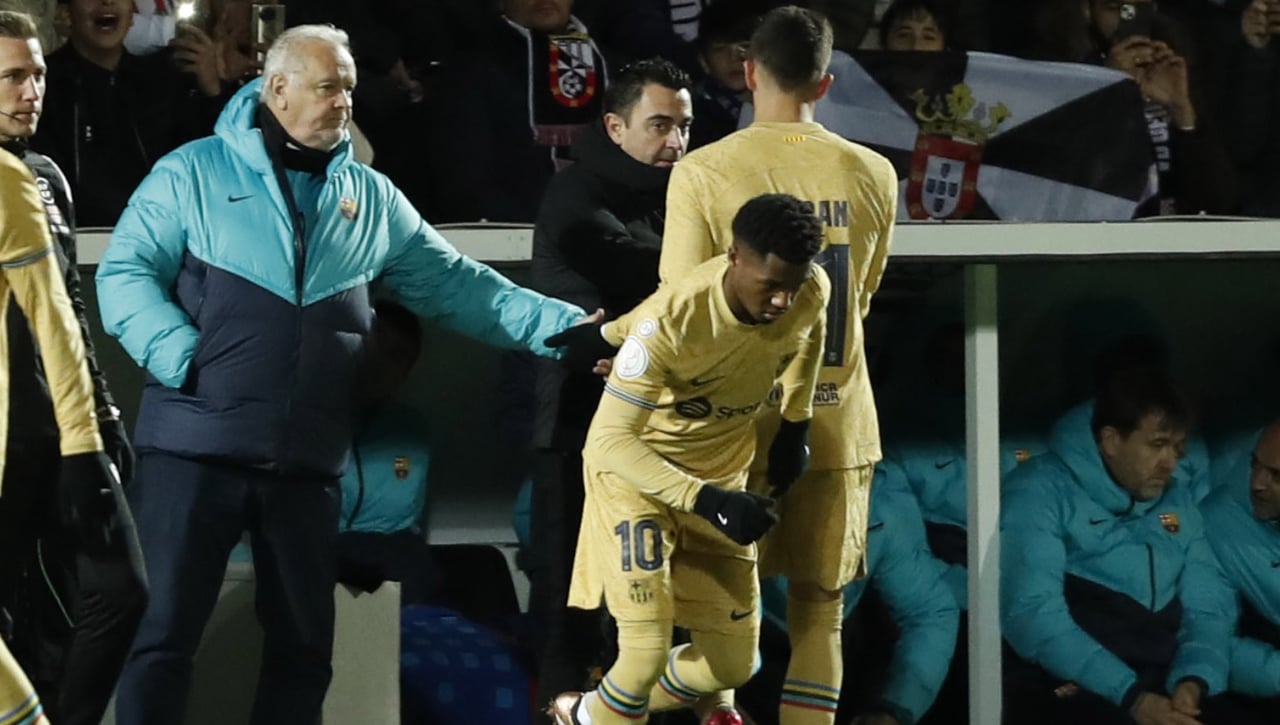 El enfado de Xavi por Ansu Fati