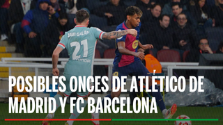 Alineación Atlético de Madrid - FC Barcelona: Posible Alineación del Atlético de Madrid - FC Barcelona del partido de Copa del Rey 