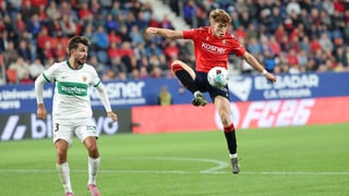 Víctor Muñoz, elegido jugador del mes de Osasuna: "Estoy muy feliz y lo puedo plasmar en el campo"