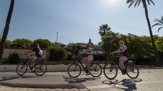 Fin a las bicicletas y ciclistas por el centro de la ciudad