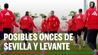 Alineaciones Sevilla - Levante: Alineación confirmada de Almeyda y Luís Castro en el partido de hoy de LaLiga EA Sports