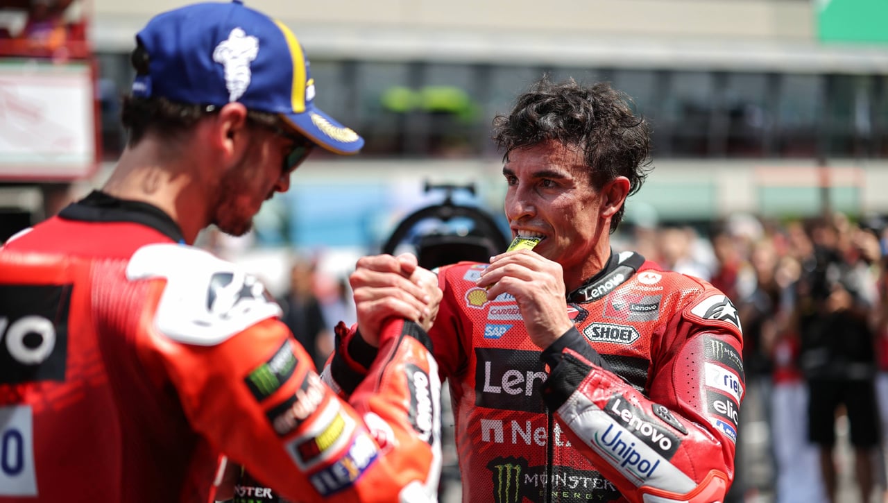 Marc Márquez le pone las pilas a Bagnaia en Cheste