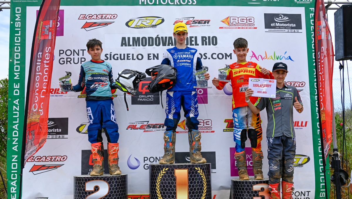 Cuatro podios para Yamaha Eduardo Castro en el Andaluz de Motocross de Almodóvar del Río