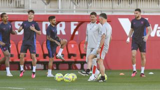 Sermón de Mendilibar para corregir errores de cara al Sevilla - Espanyol