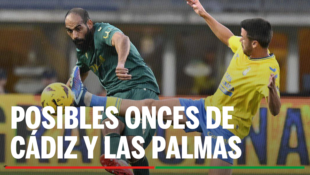 Alineaciones Cádiz - Las Palmas: Alineación posible de Cádiz y Las Palmas en la jornada 37 de LaLiga EA Sports