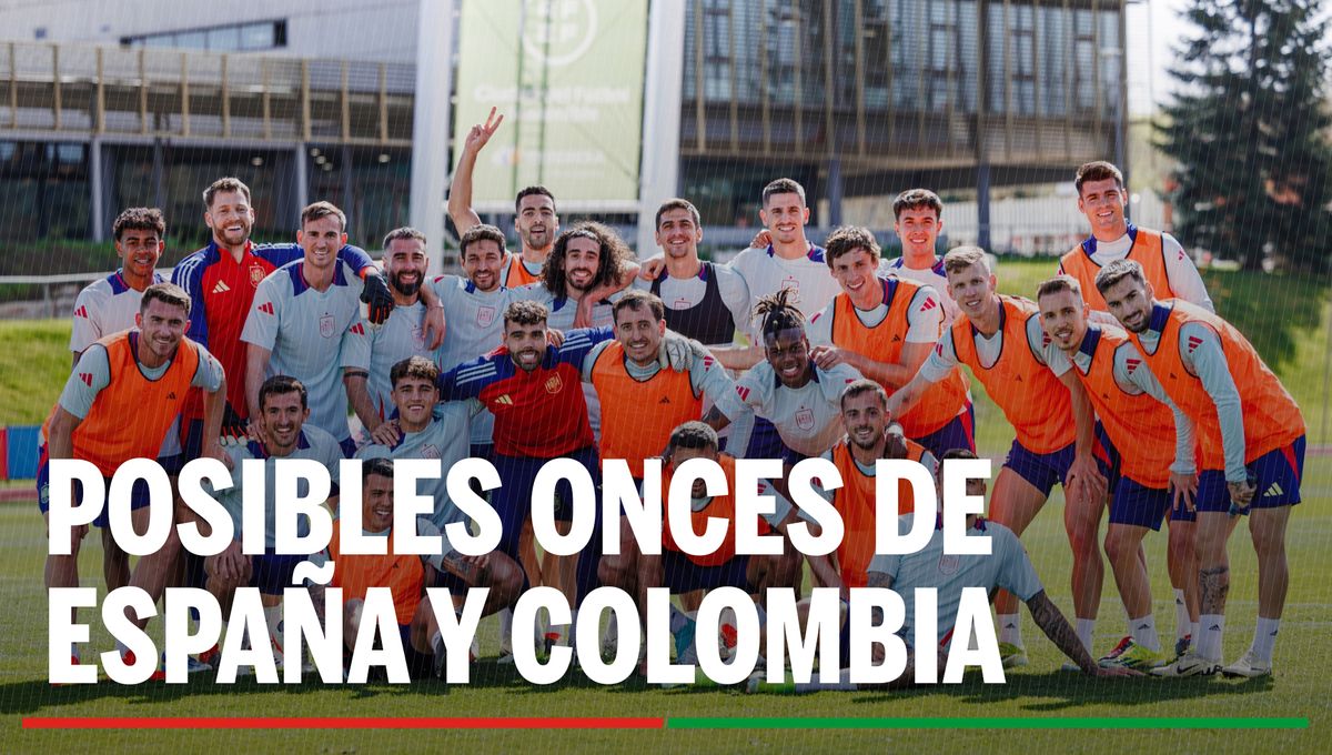 Alineaciones España – Colombia: Alineación de España y Colombia en el partido amistoso de selecciones de hoy
