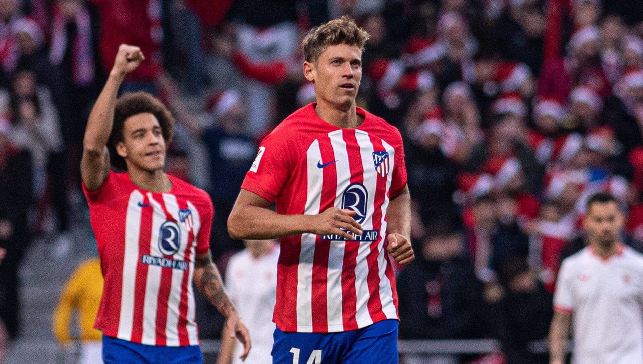 La polémica imagen de Marcos Llorente que 'implica' a Sergio Ramos tras el gol del Atlético de Madrid - Sevilla