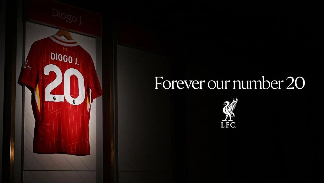 El Liverpool retira el dorsal 20 de Diogo Jota