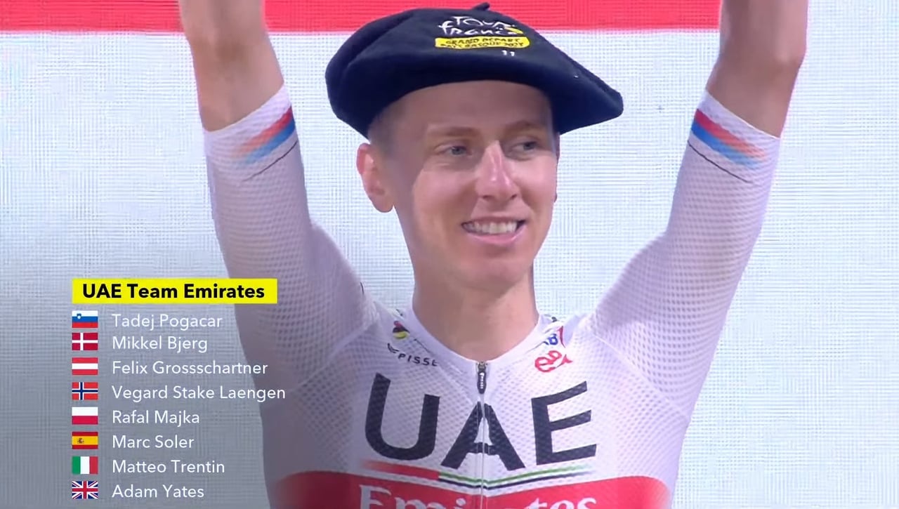 Pogacar se 'convierte' en vasco en Bilbao