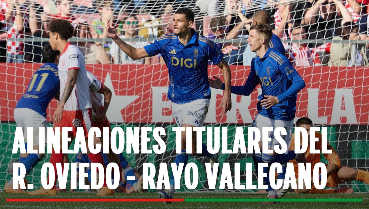 Alineaciones Real Oviedo - Rayo Vallecano: Alineación confirmada de Real Oviedo y Rayo Vallecano en la jornada 13 de LaLiga
