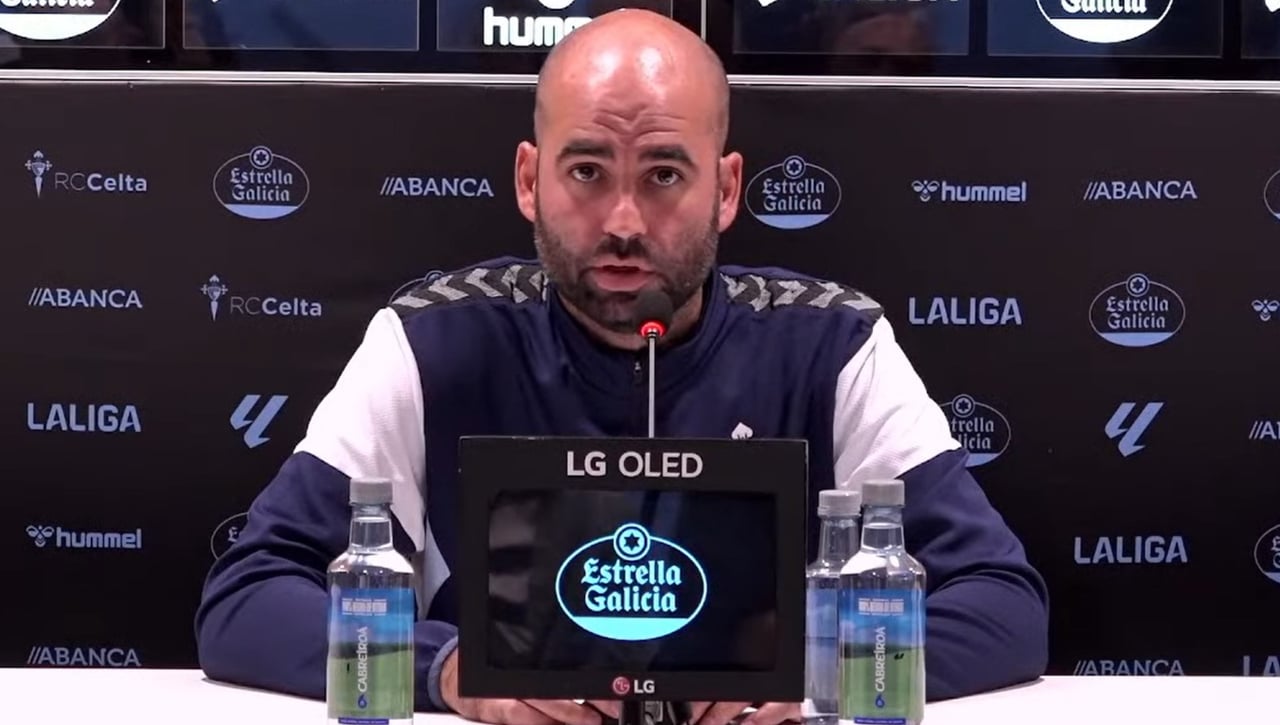 Claudio Giráldez zanja el debate sobre Iago Aspas