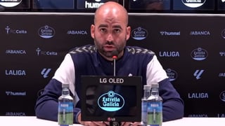 Claudio Giráldez zanja el debate sobre Iago Aspas