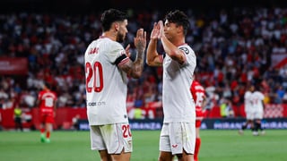 El vestuario nervionense ya sólo piensa en el derbi: "Es bonito silenciar un estadio cuando ganas"