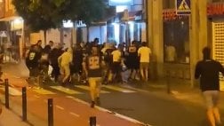 La pelea entre ultras de Las Palmas y Rayo Vallecano que avergüenza al fútbol español
