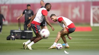 Una alta y siete bajas en el entrenamiento del Sevilla