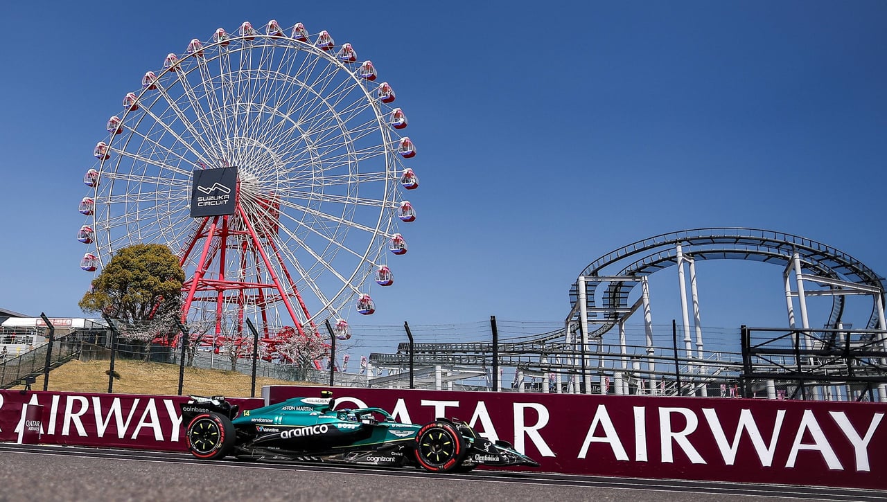 Fernando Alonso se lleva la peor parte del caos de Suzuka