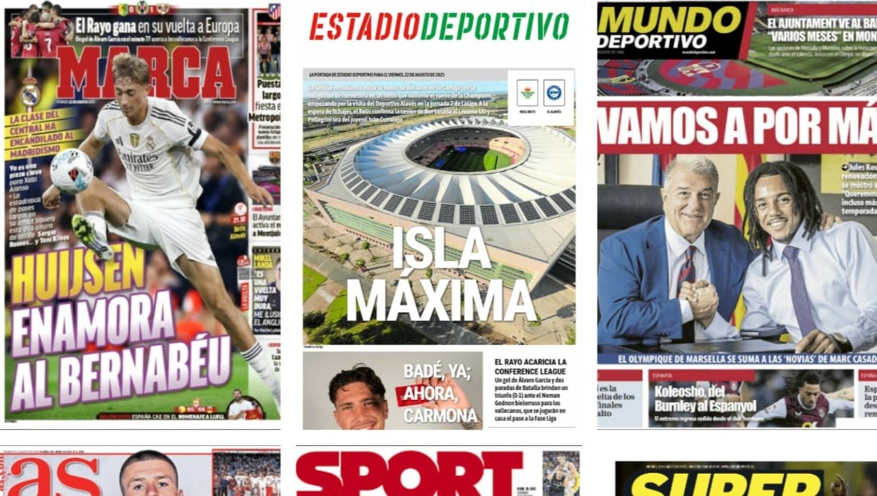 El Betis se estrena en La Cartuja, el Sevilla vende a Badé y el Madrid tiene nuevo objetivo... así vienen las portadas