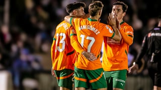 Ejea 1-3 Valencia: Rafa Mir vuelve a lo grande