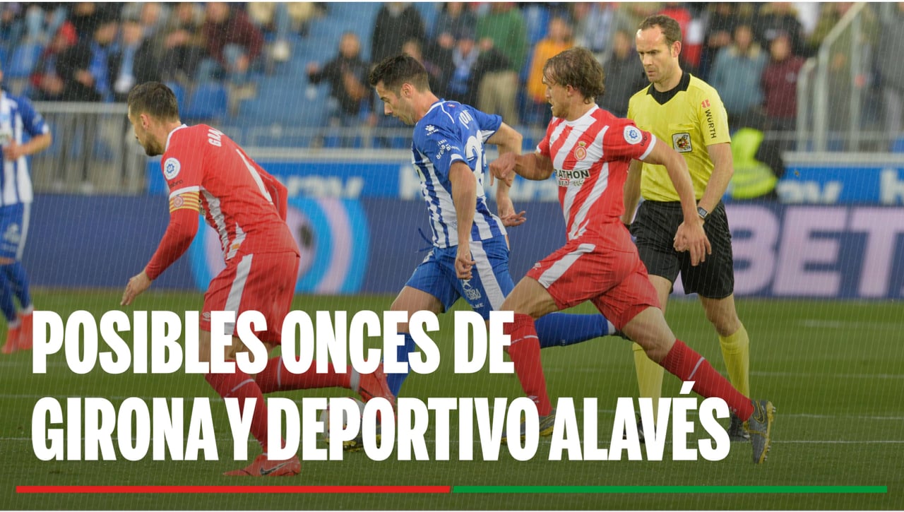 Alineaciones Girona - Alavés: Alineación posible de Girona y Alavés en el partido de hoy de LaLiga